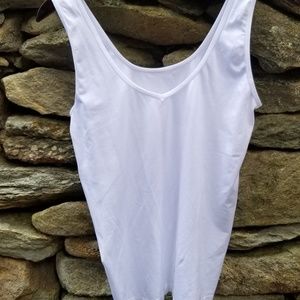 Camisole Tank Top, White XXL